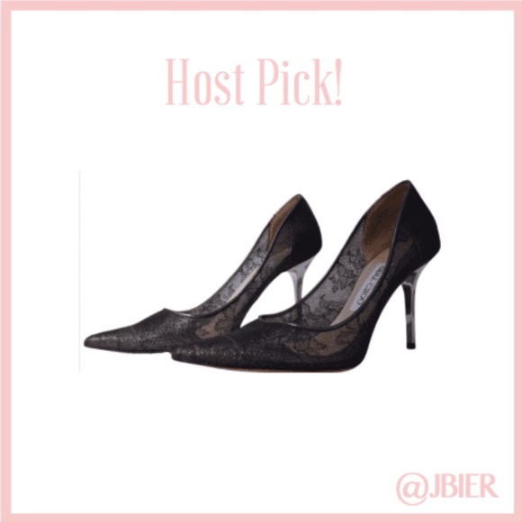 Jimmy Choo Lace Heels - Picture 1 of 9
